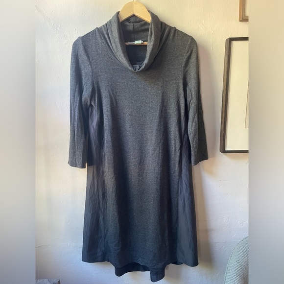 Anthropologie Saturday Sunday Dress Cozy and Unique A Line Cowl Neck Size Small - Picture 1 of 10